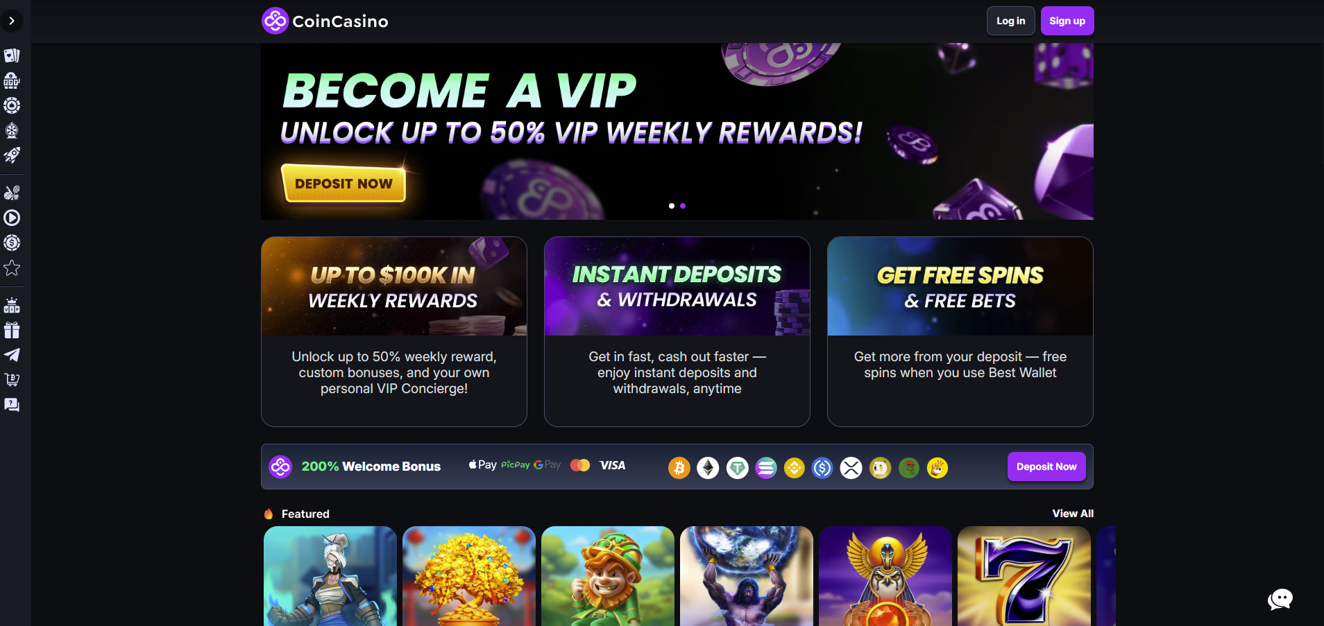 CoinCasino - VIP offer